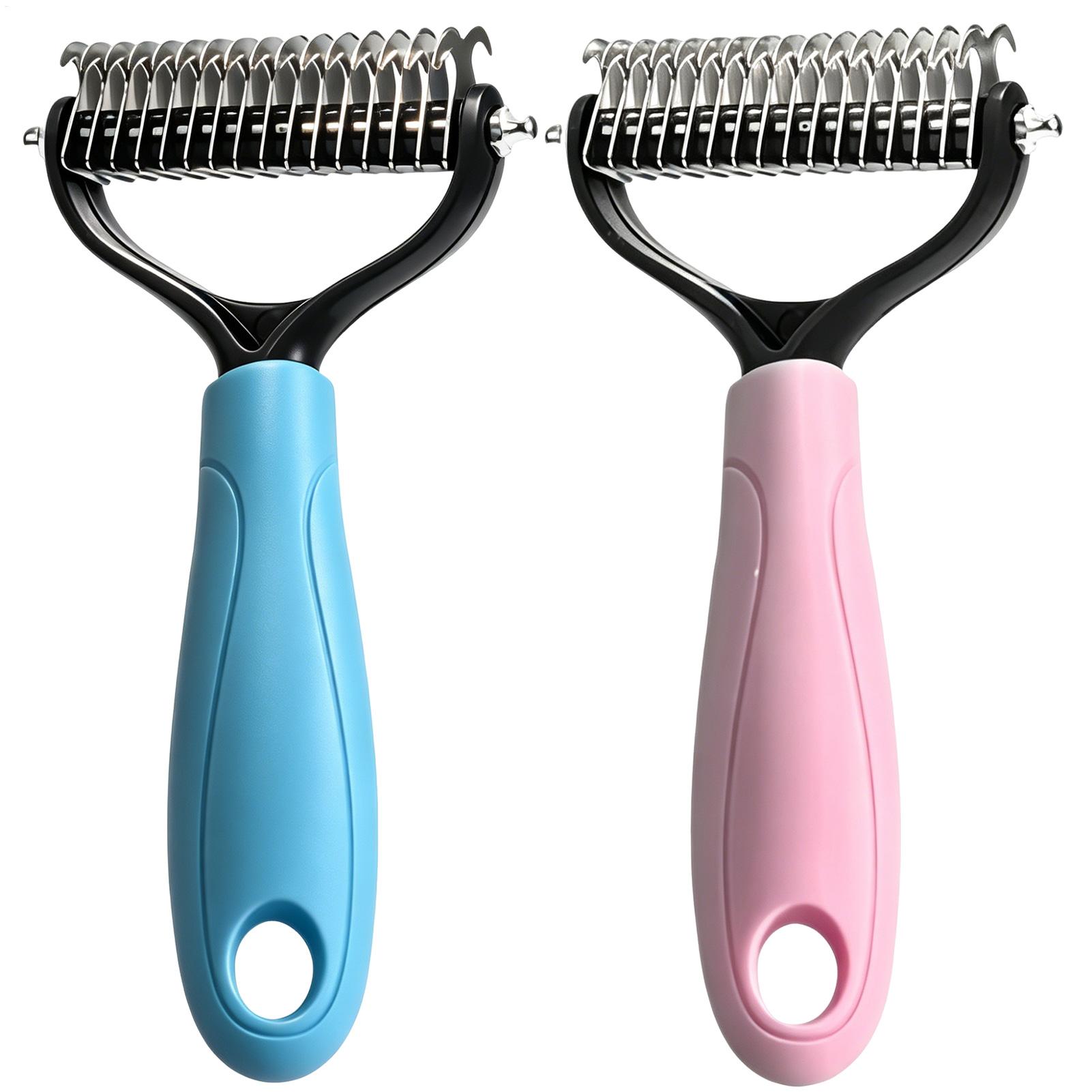 Undercoat Rake Dematting Tool Dog Shedding - Double Sided Pet Deshedding Brush Dog