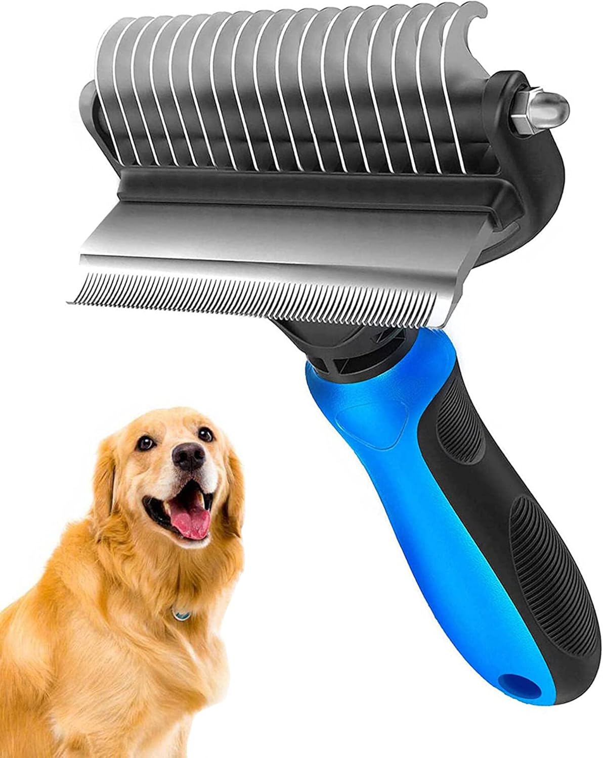 Undercoat Rake Dematting Tool Dog Shedding - Pet Grooming Brush,Dog Brush for Shedding,3