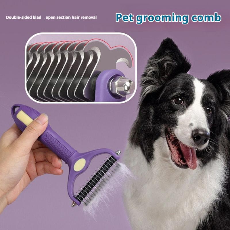 Undercoat Rake Dematting Tool Dog Shedding - Pet Grooming Knot Comb Pet Deshedding