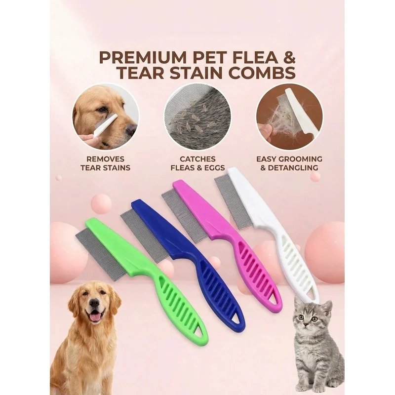Fine Tooth Stainless Steel Pet - огляд і ціна Flea Comb Fine Tooth Pet Tear Stain
