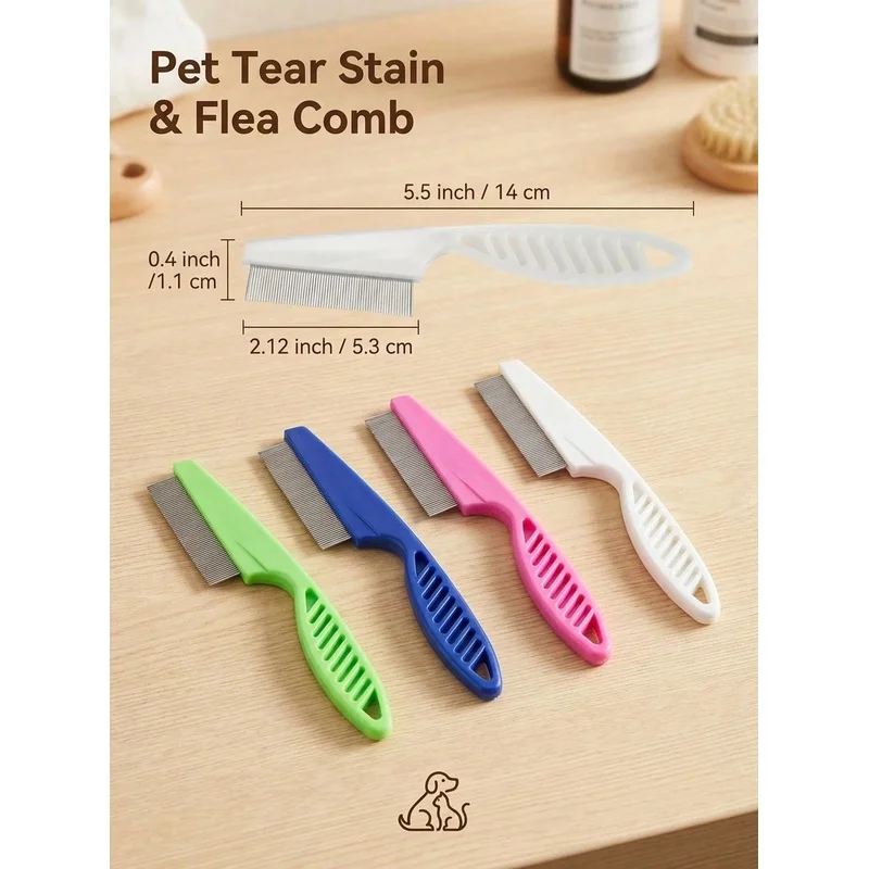 Fine Tooth Stainless Steel Pet - огляд і ціна Flea Comb Fine Tooth Pet Tear Stain