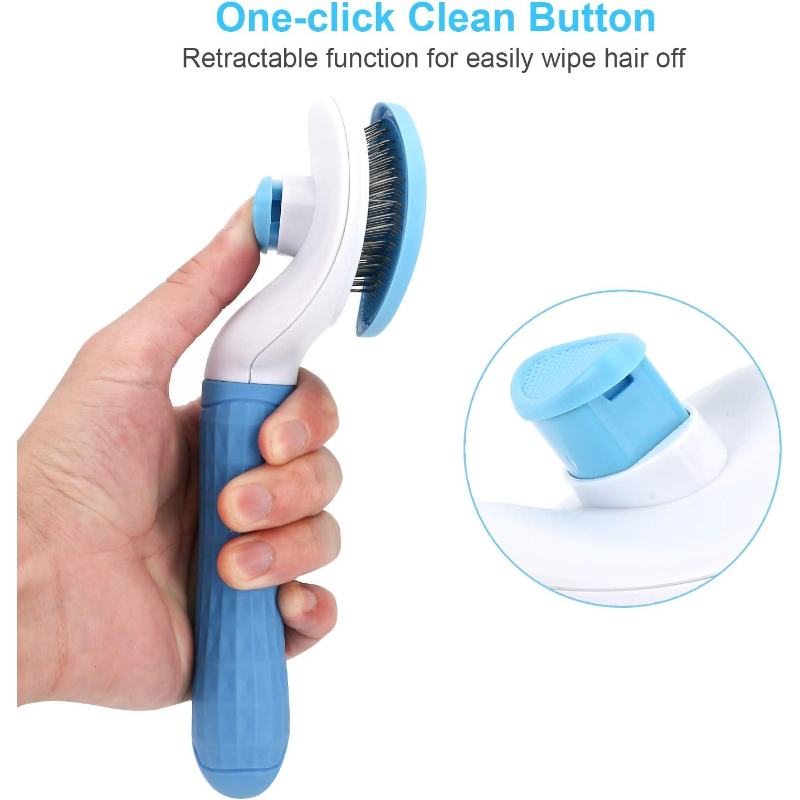 Self Cleaning Slicker Brush, D - огляд і ціна Slicker Brush Self Cleaning Pet Grooming