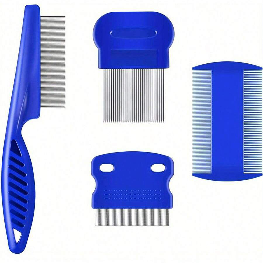 4Pcs/6Pcs Pet Comb Flea Comb F - огляд і ціна Flea Comb Fine Tooth Pet Tear Stain