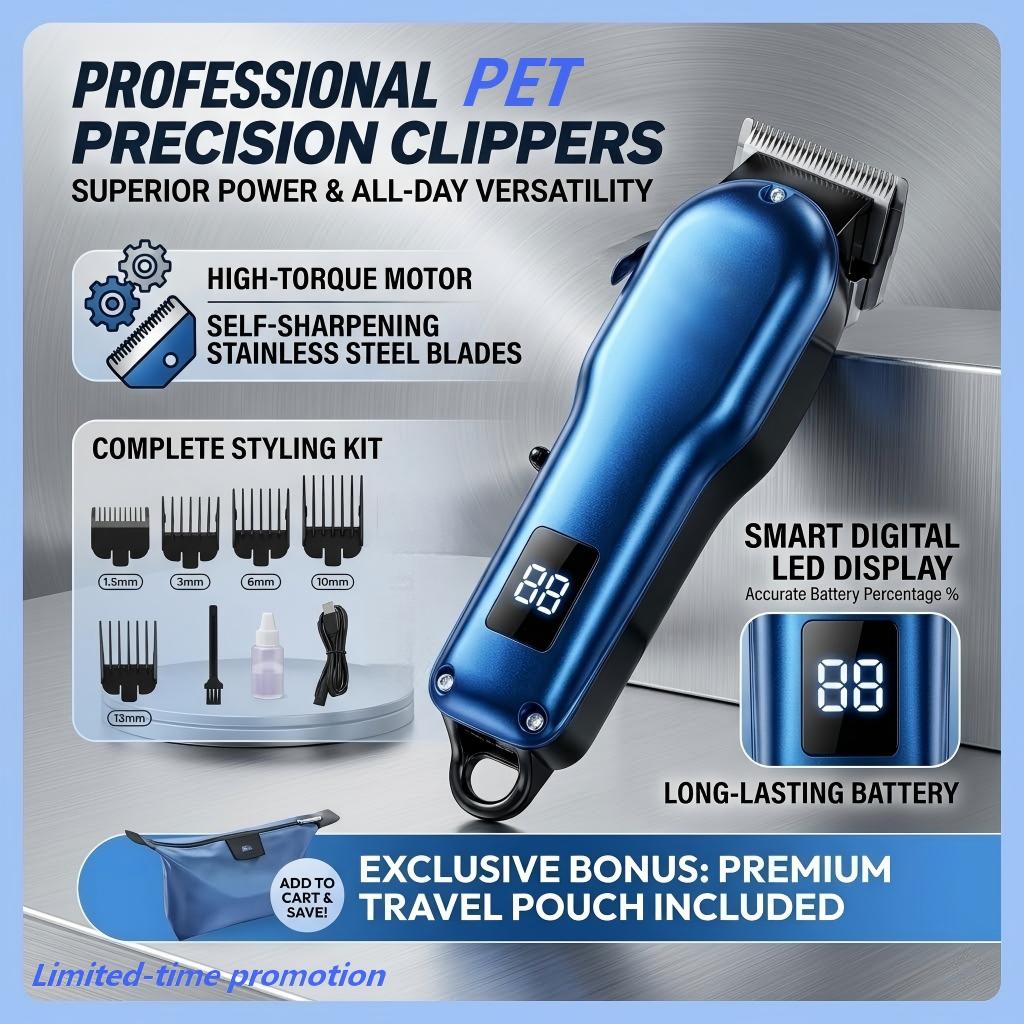 Pet Dog Cat Hair Clipper Groom - огляд і ціна Cordless Dog Clippers Low Noise Grooming