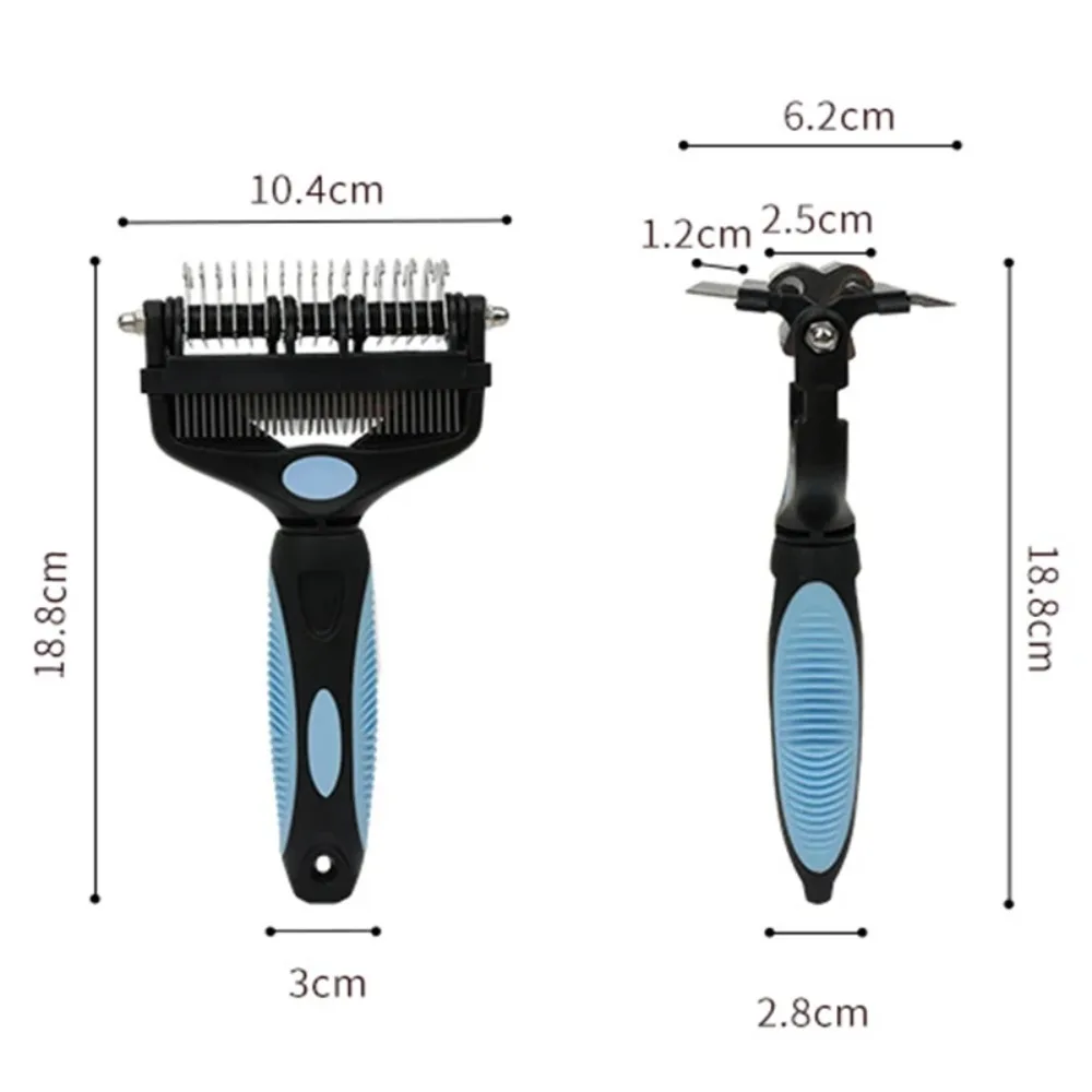 3 In 1 Pet Deshedding Brush Do - огляд і ціна Undercoat Rake Dematting Tool Dog Shedding