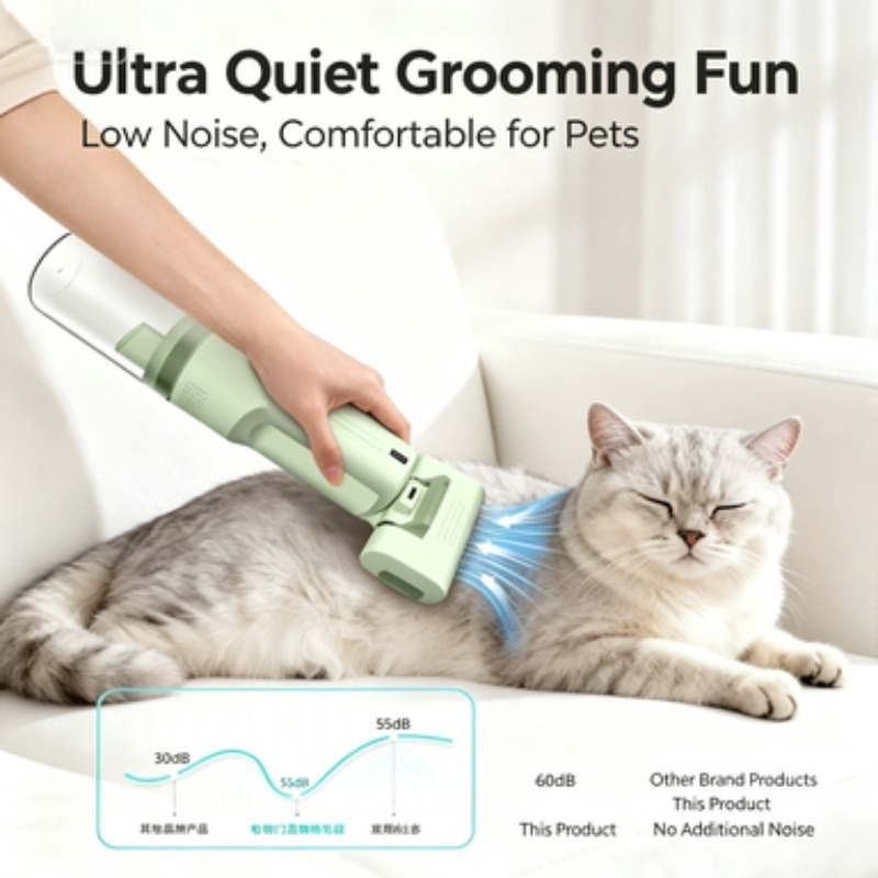 ZONGYAN Pet Grooming Vacuum Cl - огляд і ціна Pet Grooming Vacuum Suction Kit 5 In 1