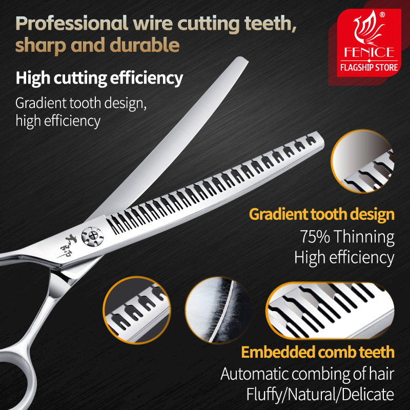 Fenice Professional Left-Hande - огляд і ціна Professional Pet Grooming Scissors Curved