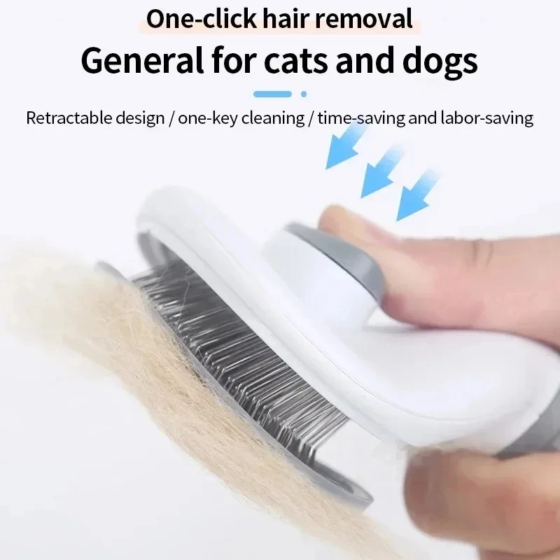Self-Cleaning Pet Hair Removal - огляд і ціна Slicker Brush Self Cleaning Pet Grooming