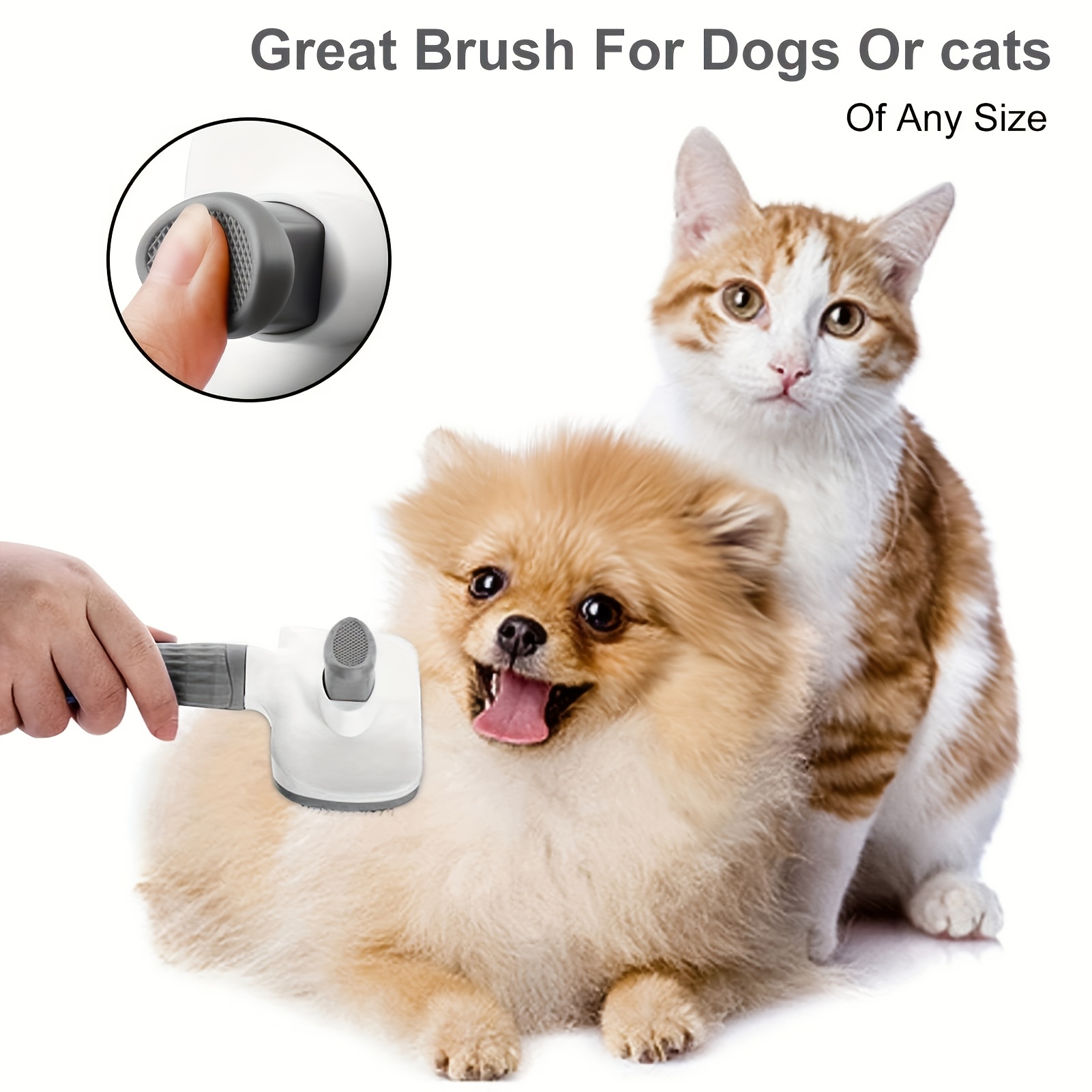 2pcs Pet Grooming Tool Set,Sel - огляд і ціна Slicker Brush Self Cleaning Pet Grooming