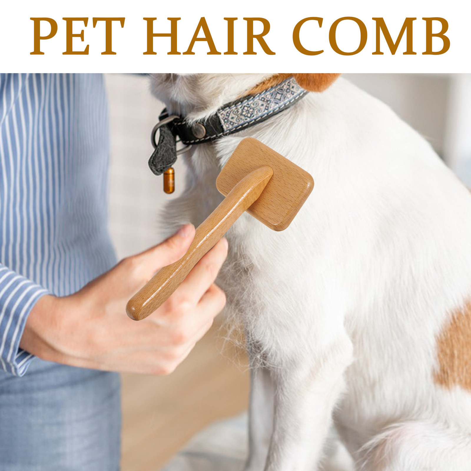 Dog Wood Comb Self Cleaning Pe - огляд і ціна Slicker Brush Self Cleaning Pet Grooming