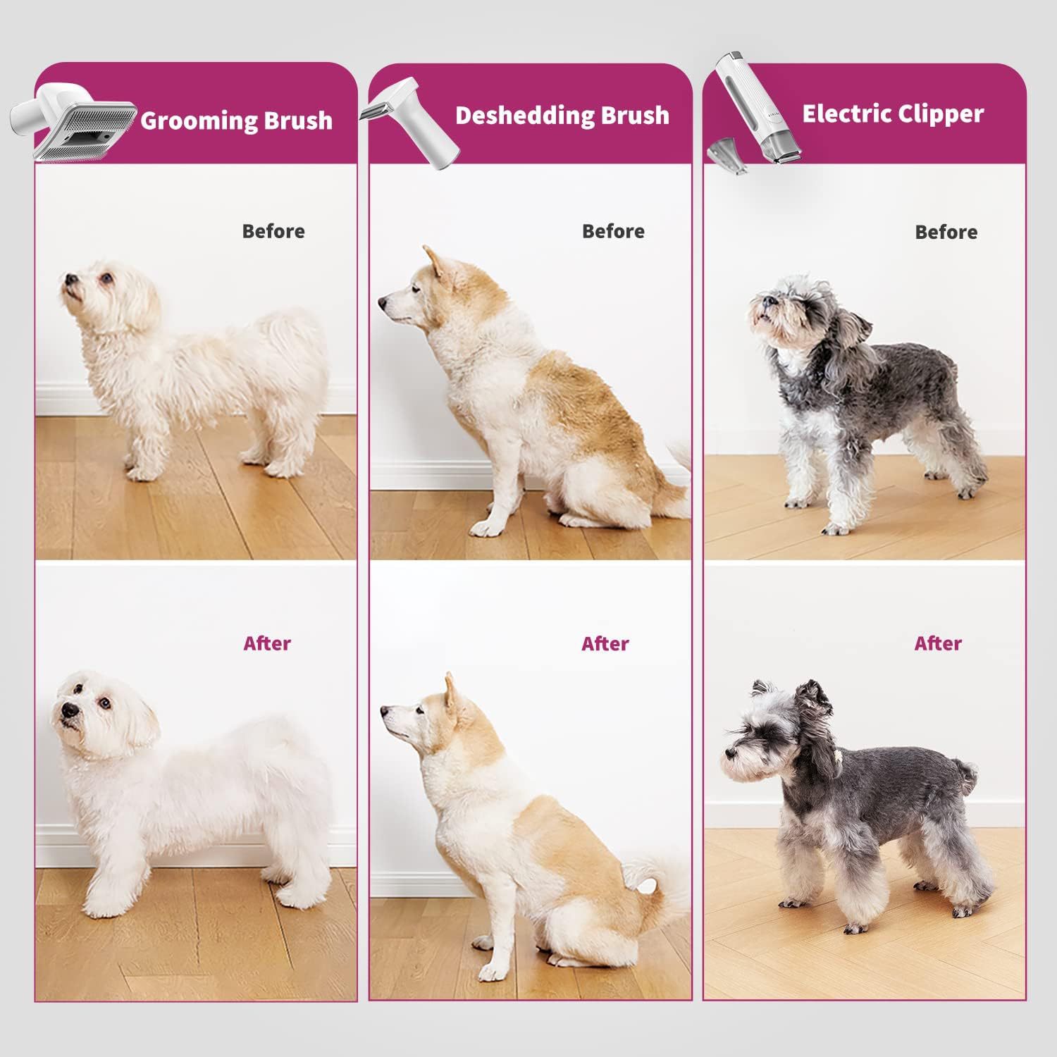 PETKIT Airclipper 5-in-1 Pet G - огляд і ціна Pet Grooming Vacuum Suction Kit 5 In 1