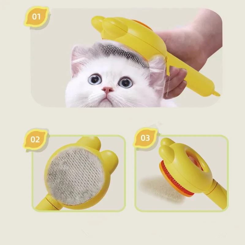 1Pcs Pet Hair Removal Comb Dog - огляд і ціна Slicker Brush Self Cleaning Pet Grooming