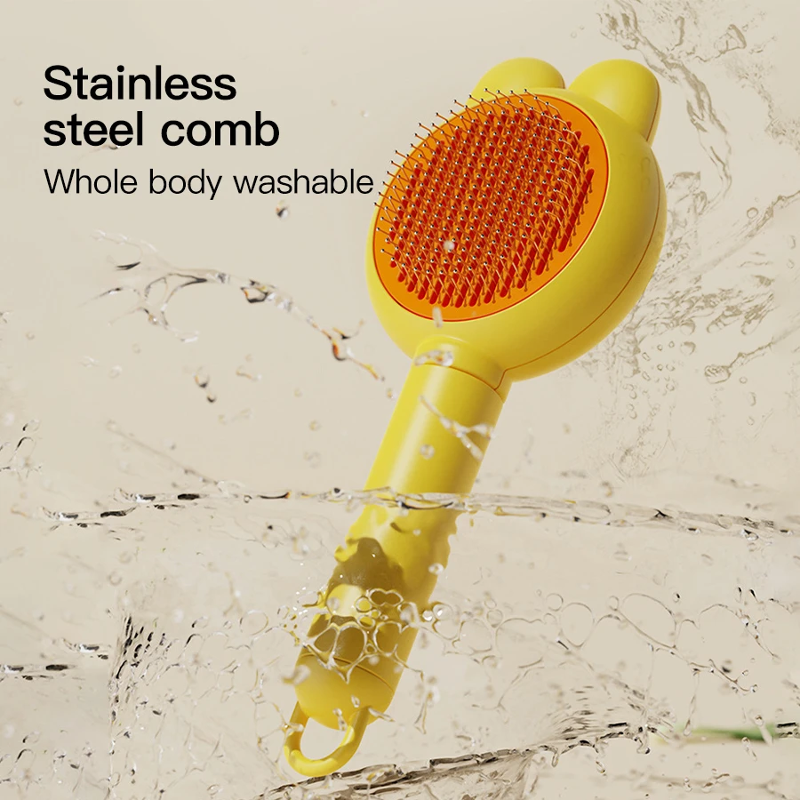 1Pcs Pet Hair Removal Comb Dog - огляд і ціна Slicker Brush Self Cleaning Pet Grooming
