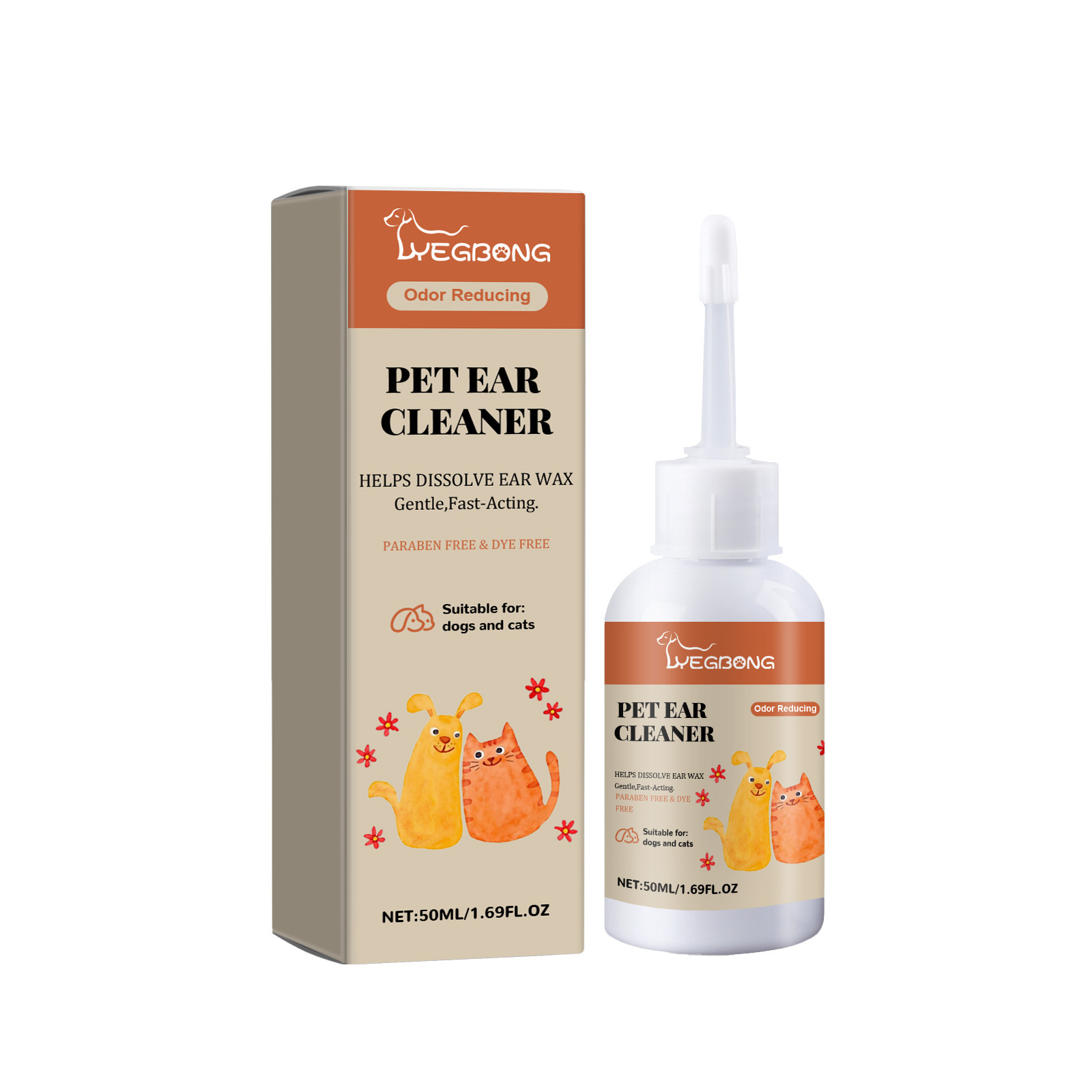 Dog Ear Cleaner Drop Earwax Od - огляд і ціна Dog Ear Cleaner Solution Drops Wash
