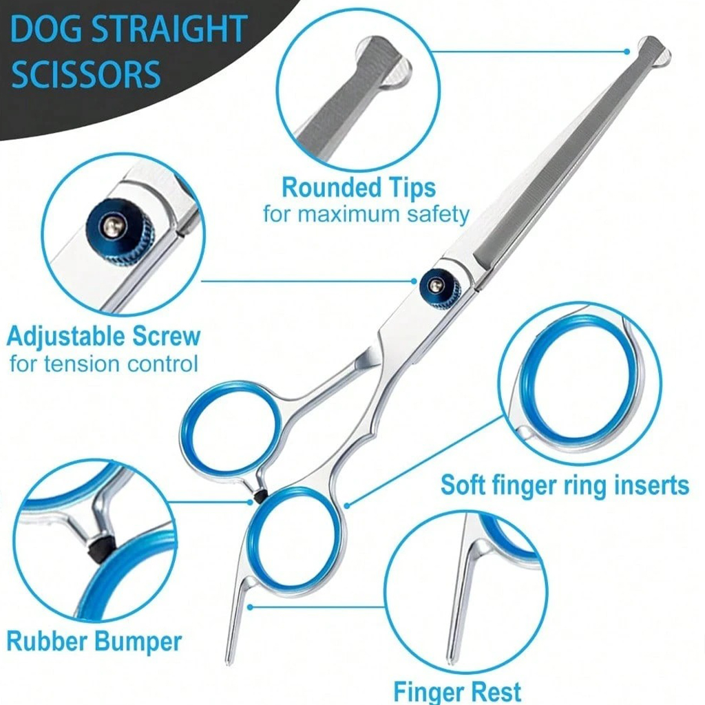 Professional Pet Grooming Scis - огляд і ціна Professional Pet Grooming Scissors Curved