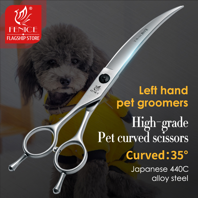 Fenice Professional Left Hand  - огляд і ціна Professional Pet Grooming Scissors Curved