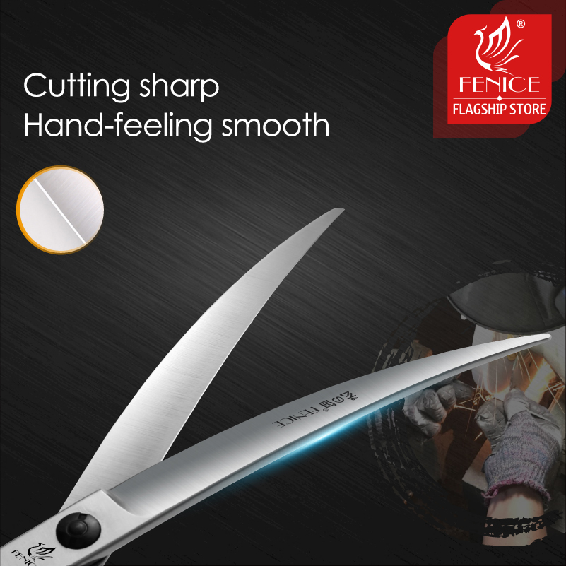 Fenice Professional Left Hand  - огляд і ціна Professional Pet Grooming Scissors Curved