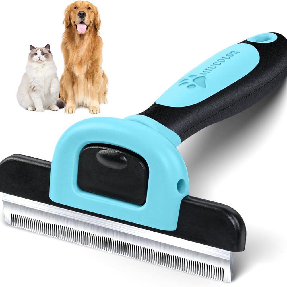 Pet Grooming Brush-Double Side - огляд і ціна Undercoat Rake Dematting Tool Dog Shedding