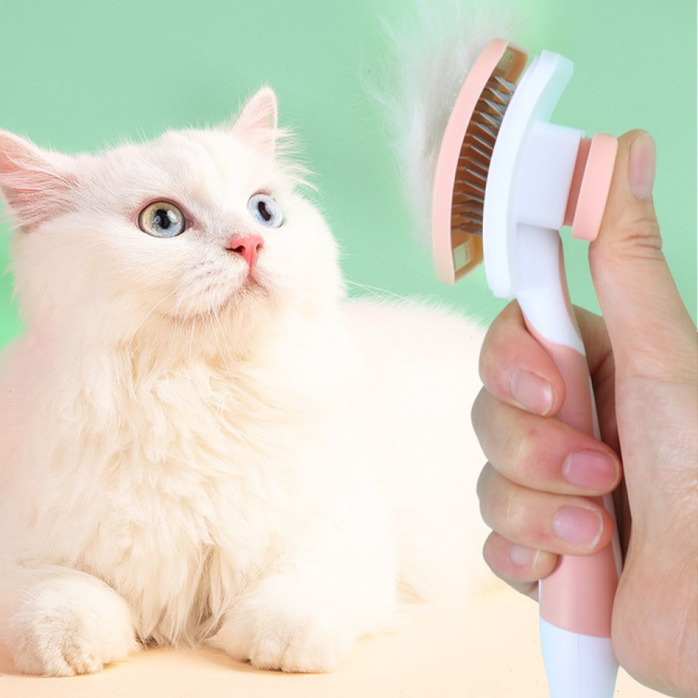 Pet Grooming Slicker Brush Sel - огляд і ціна Slicker Brush Self Cleaning Pet Grooming