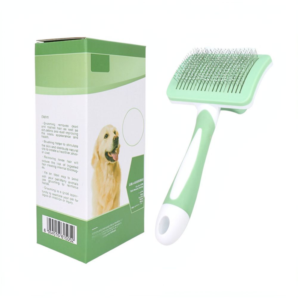 Pet Grooming Slicker Brush Sel - огляд і ціна Slicker Brush Self Cleaning Pet Grooming