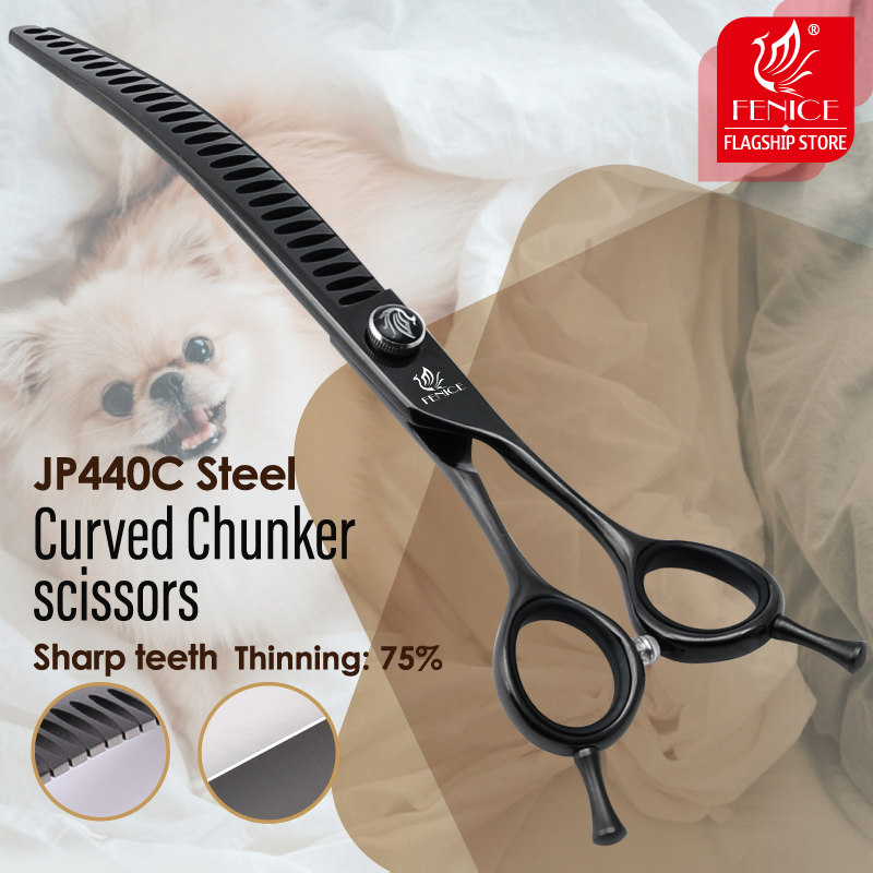 Fenice JP440C Steel Profession - огляд і ціна Professional Pet Grooming Scissors Curved