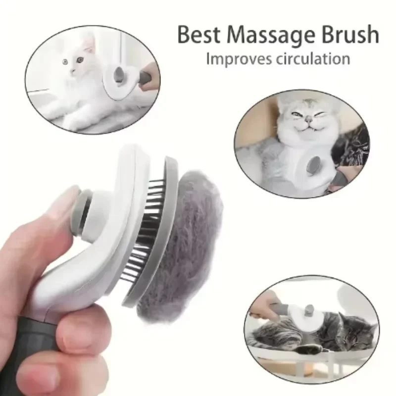 Self Cleaning Pet Slicker Brus - огляд і ціна Slicker Brush Self Cleaning Pet Grooming