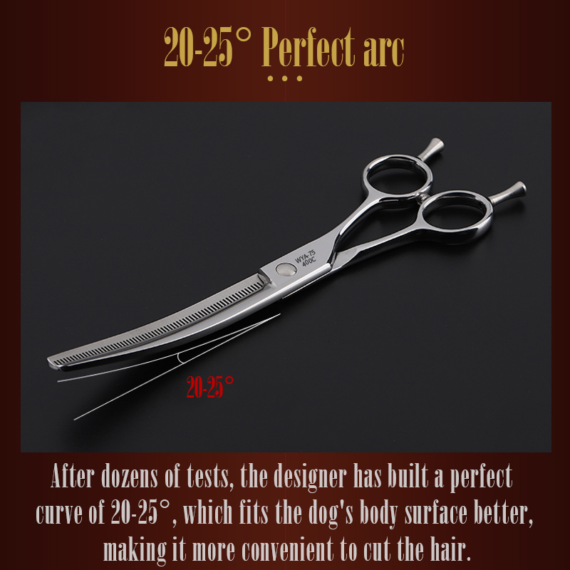 FIRELION 6.5/7.0/7.5 Inch Prof - огляд і ціна Professional Pet Grooming Scissors Curved