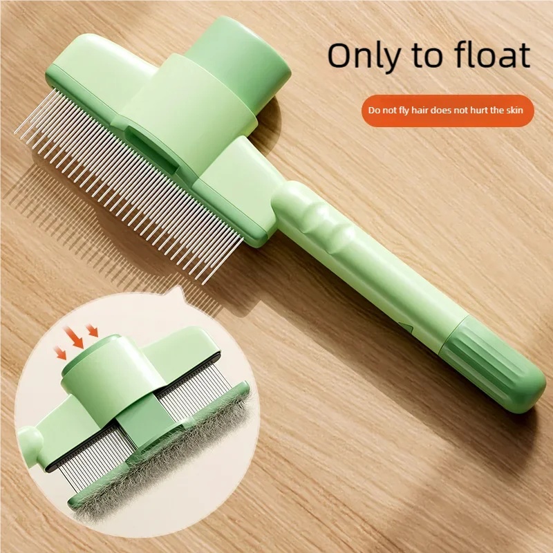 One Button Self Cleaning Slick - огляд і ціна Slicker Brush Self Cleaning Pet Grooming