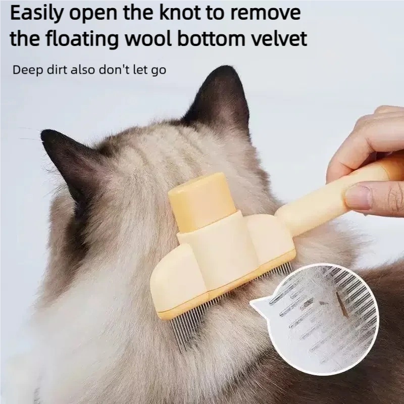 One Button Self Cleaning Slick - огляд і ціна Slicker Brush Self Cleaning Pet Grooming