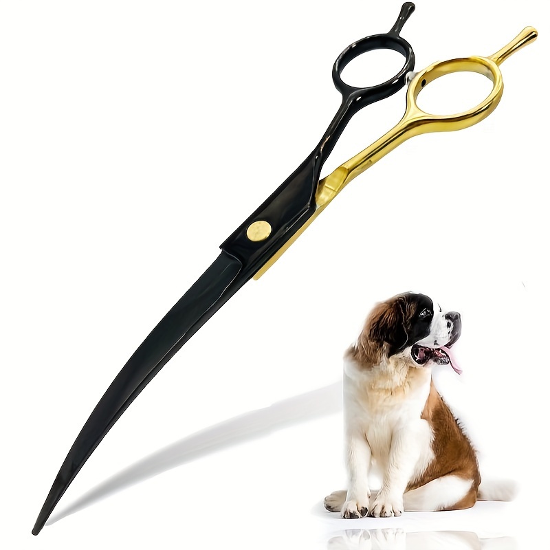 Curved Dog Grooming Scissors , - огляд і ціна Professional Pet Grooming Scissors Curved