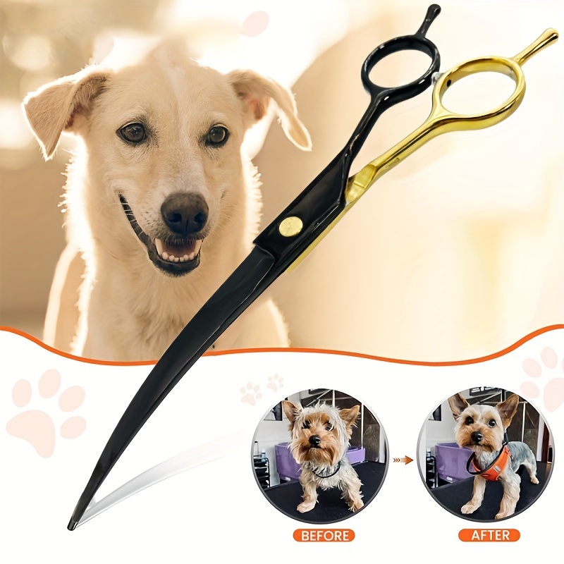 Curved Dog Grooming Scissors , - огляд і ціна Professional Pet Grooming Scissors Curved