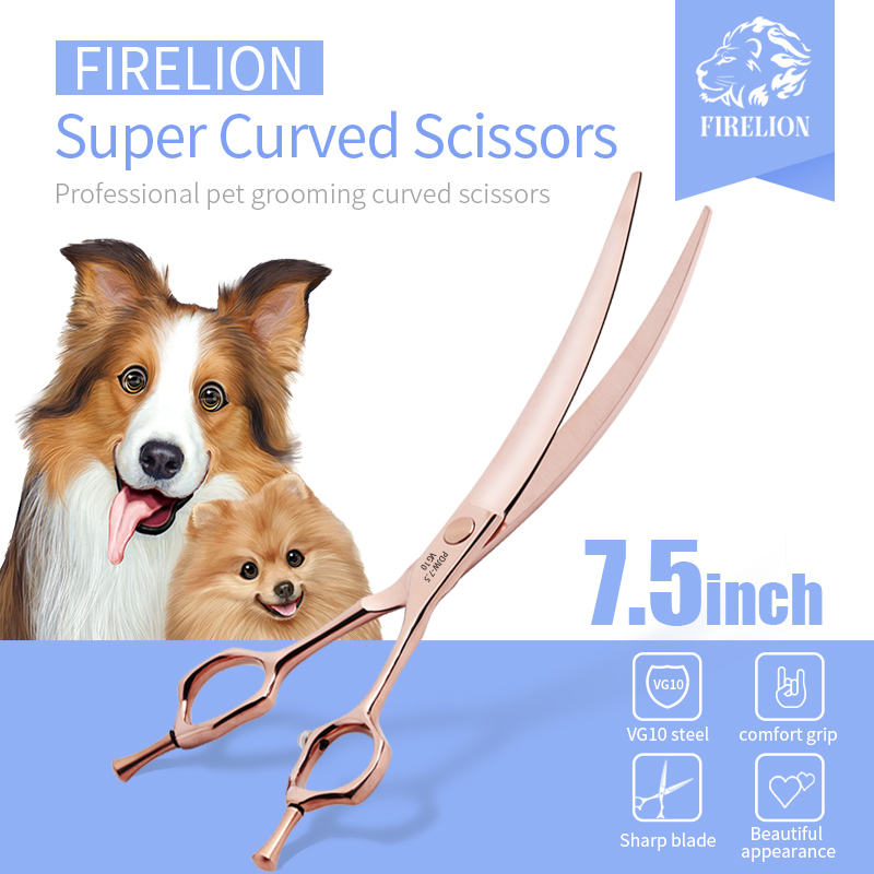 FIRELION Professional VG10 6.5 - огляд і ціна Professional Pet Grooming Scissors Curved
