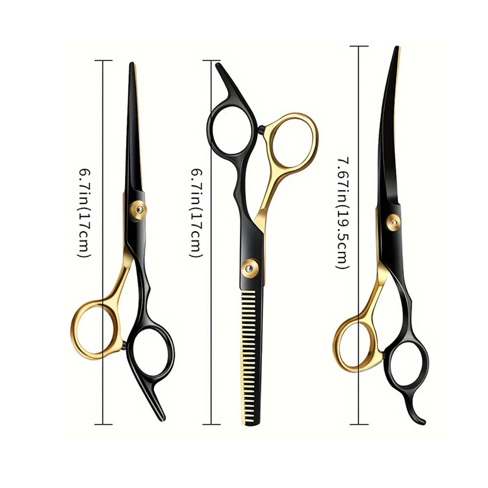 Professional 7-Inch Curved Chu - огляд і ціна Professional Pet Grooming Scissors Curved
