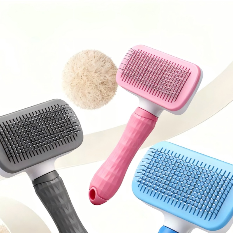 Self‑Cleaning Slicker Brush Pe - огляд і ціна Slicker Brush Self Cleaning Pet Grooming